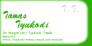 tamas tyukodi business card
